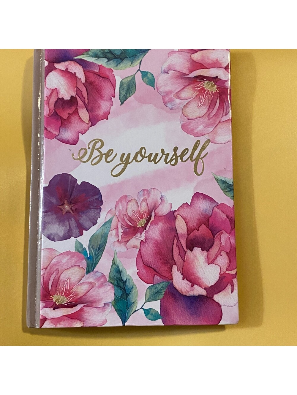 Jot Floral Hardcover Journal Diario Be Yourself Lined Notebook 5x7 Watercolor